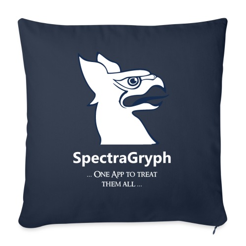 Spectragryph - one app for all spectra - Sofakissen mit Füllung 45 x 45 cm