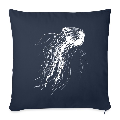 Medusa weiss - Sofakissen mit Füllung 45 x 45 cm