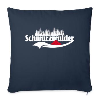 Schwarzwälder Sprüche Schwarzwald - Sofakissen mit Füllung 45 x 45 cm - Navy - Vorne