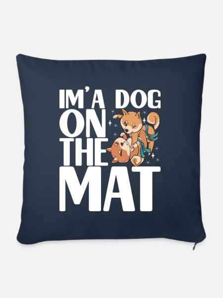 Brazilian Jiu Jitsu Grappling - Sofakissen mit Füllung 45 x 45 cm - Navy