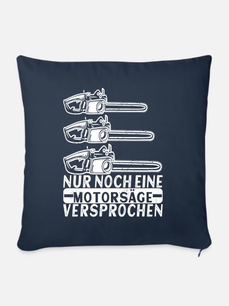 Holzfäller Förster - Sofakissen mit Füllung 45 x 45 cm - Navy