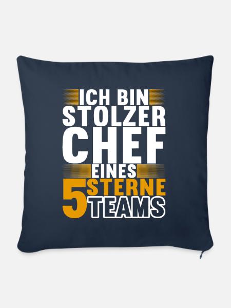 Abteilungsleiter Chef - Sofakissen mit Füllung 45 x 45 cm - Navy