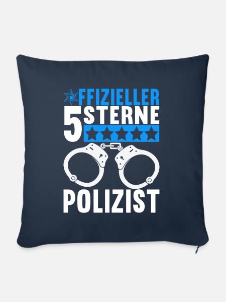 Polizei Polizist - Sofakissen mit Füllung 45 x 45 cm - Navy