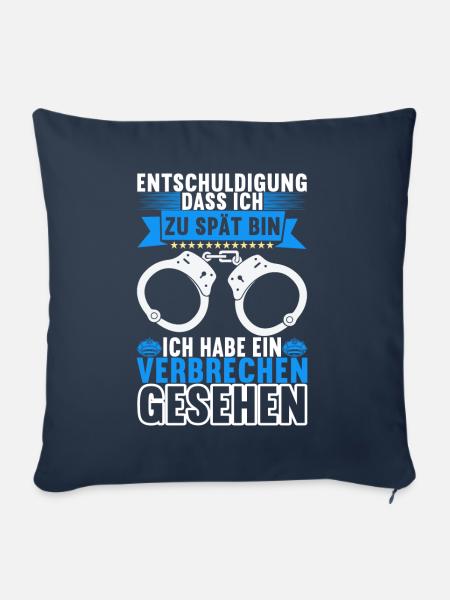 Polizei Polizist - Sofakissen mit Füllung 45 x 45 cm - Navy