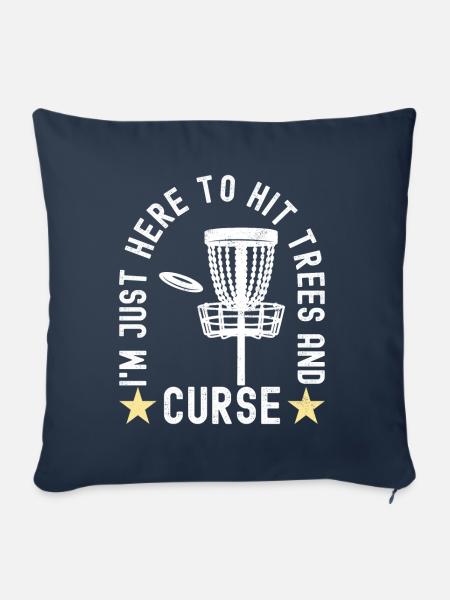 Disc Golf Disc Golfer - Sofakissen mit Füllung 45 x 45 cm - Navy