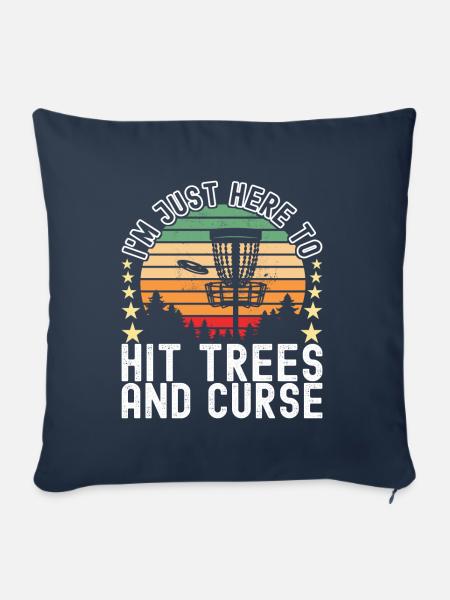 Disc Golf Disc Golfer - Sofakissen mit Füllung 45 x 45 cm - Navy