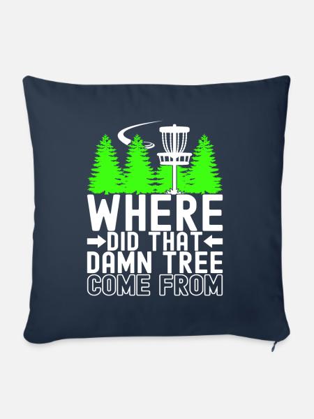 Disc Golf Disc Golfer - Sofakissen mit Füllung 45 x 45 cm - Navy