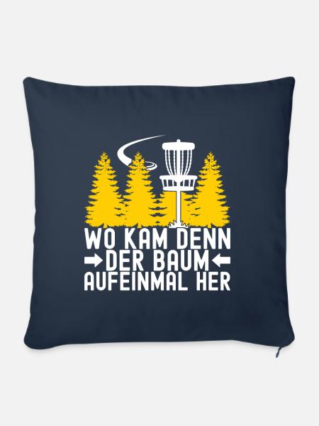Disc Golf Disc Golfer - Sofakissen mit Füllung 45 x 45 cm - Navy