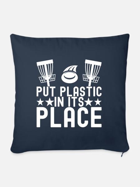 Disc Golf Disc Golfer - Sofakissen mit Füllung 45 x 45 cm - Navy