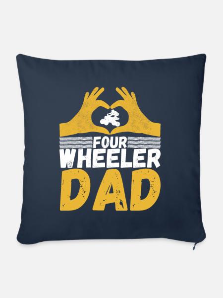 Quad Bike Quadfahrer - Sofakissen mit Füllung 45 x 45 cm - Navy