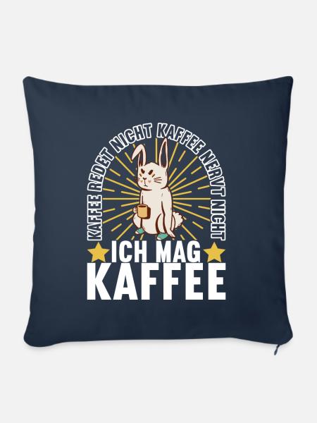 Kaffee Kaffeetrinker - Sofakissen mit Füllung 45 x 45 cm - Navy