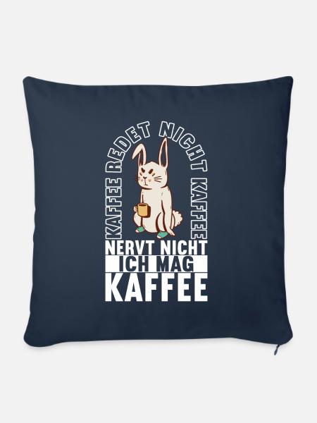 Kaffee Kaffeetrinker - Sofakissen mit Füllung 45 x 45 cm - Navy