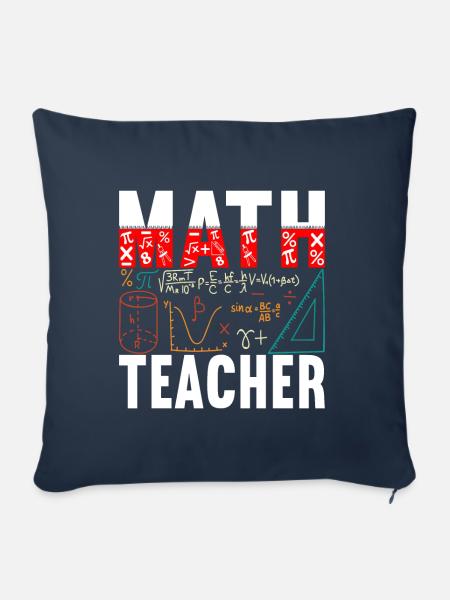 Mathe Mathelehrer - Sofakissen mit Füllung 45 x 45 cm - Navy