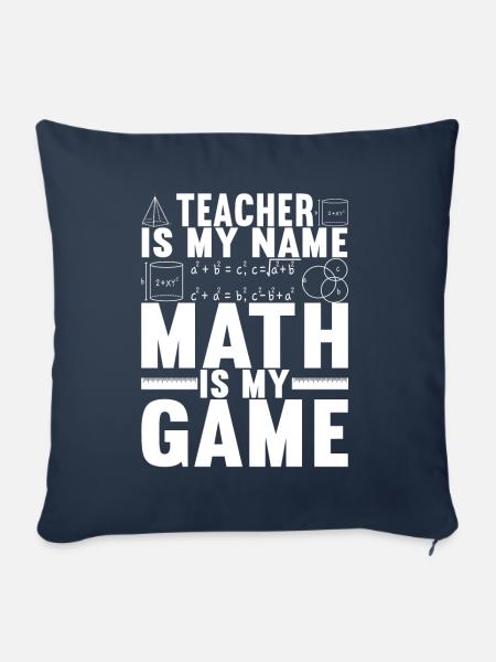 Mathe Mathelehrer - Sofakissen mit Füllung 45 x 45 cm - Navy