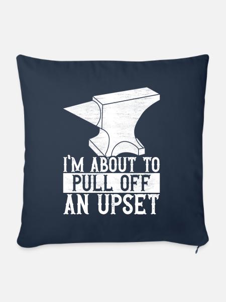 Schmied Schmieden Amboss - Sofakissen mit Füllung 45 x 45 cm - Navy