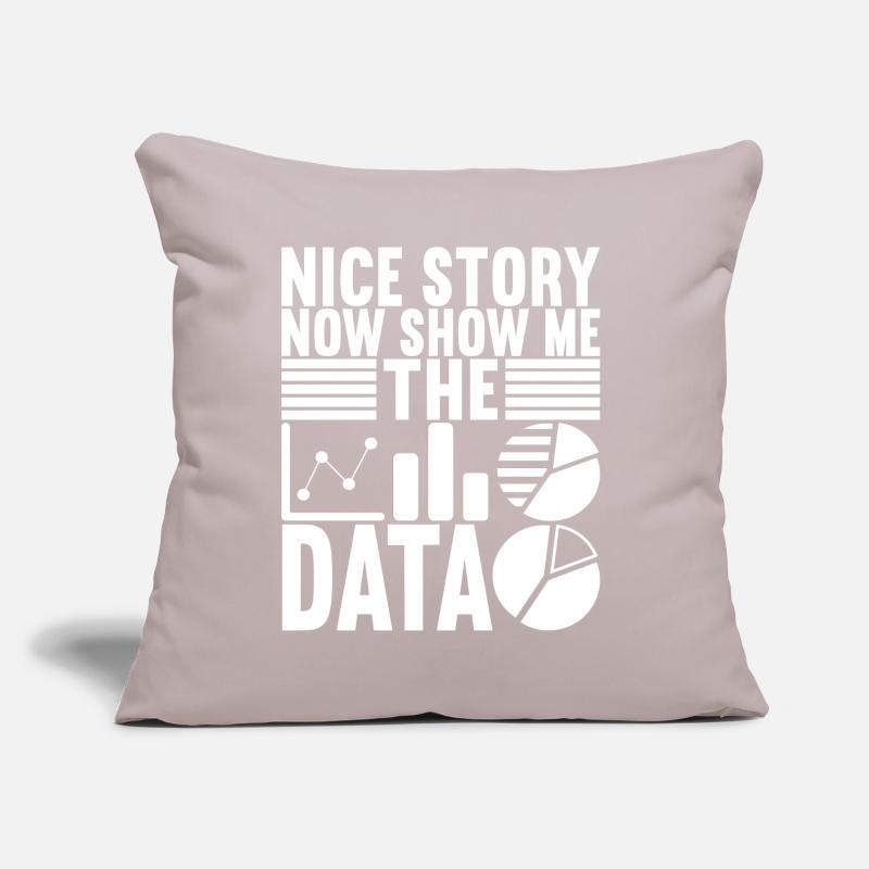 Data Scientist Data Analyst Sofa pillow with filling 45cm x 45cm