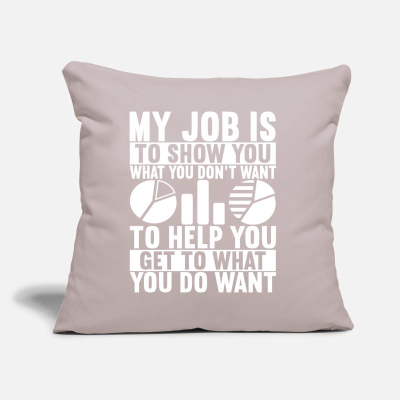 Data Scientist Data Analyst Sofa pillow with filling 45cm x 45cm