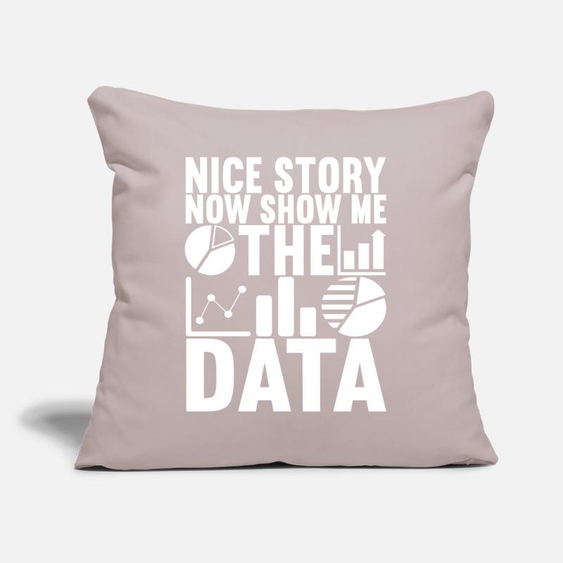 Data Scientist Data Analyst Sofa pillow with filling 45cm x 45cm
