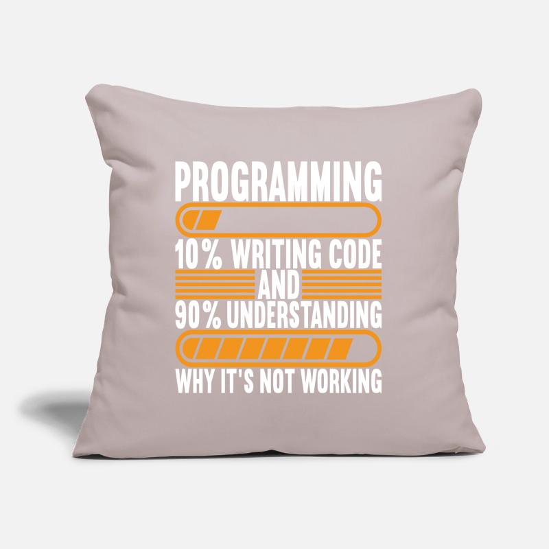 Programmer Computer Scientist Sofa pillow with filling 45cm x 45cm