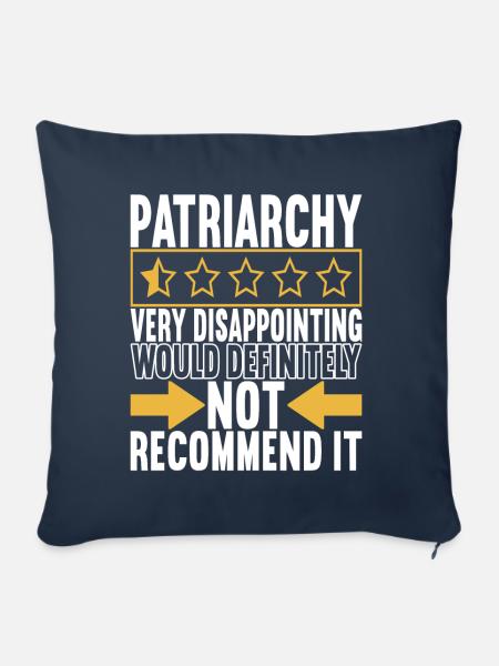 Feminismus Fesminis - Sofakissen mit Füllung 45 x 45 cm - Navy