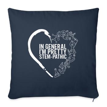 Steminist Women In Science - Sofakissen mit Füllung 45 x 45 cm - Navy - Vorne