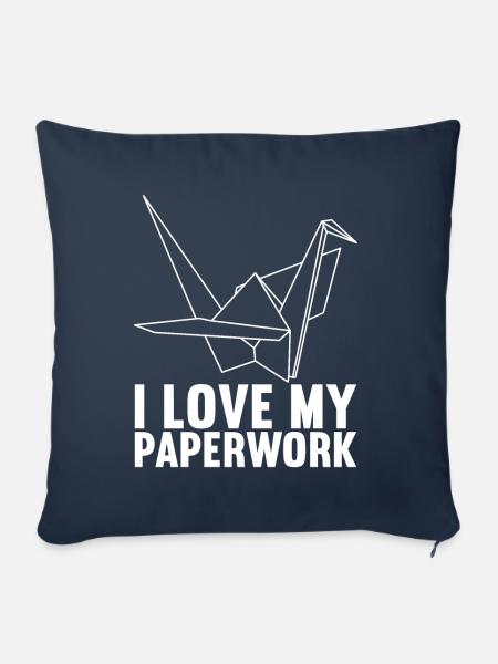 Origami - Sofakissen mit Füllung 45 x 45 cm - Navy