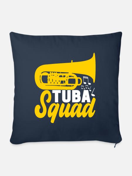 Tuba Tubist - Sofakissen mit Füllung 45 x 45 cm - Navy