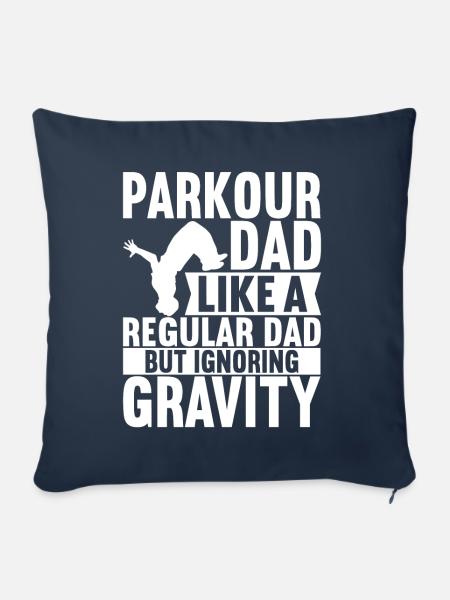 Parkour Freerunning - Sofakissen mit Füllung 45 x 45 cm - Navy