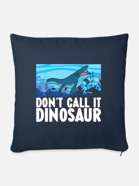 Mosasaurus Dinosaurier - Sofakissen mit Füllung 45 x 45 cm - Navy