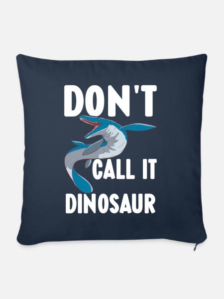 Mosasaurus Dinosaurier - Sofakissen mit Füllung 45 x 45 cm - Navy