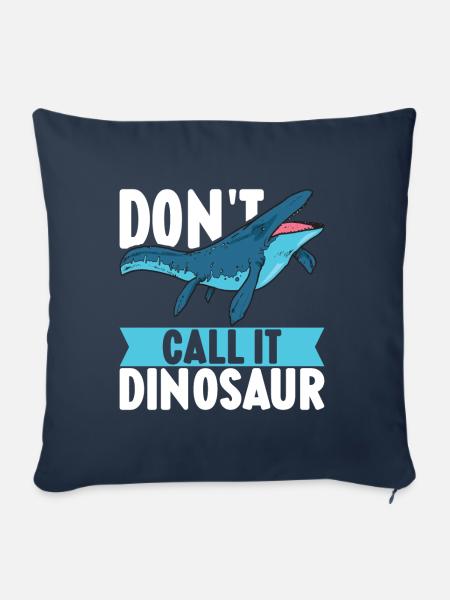 Mosasaurus Dinosaurier - Sofakissen mit Füllung 45 x 45 cm - Navy