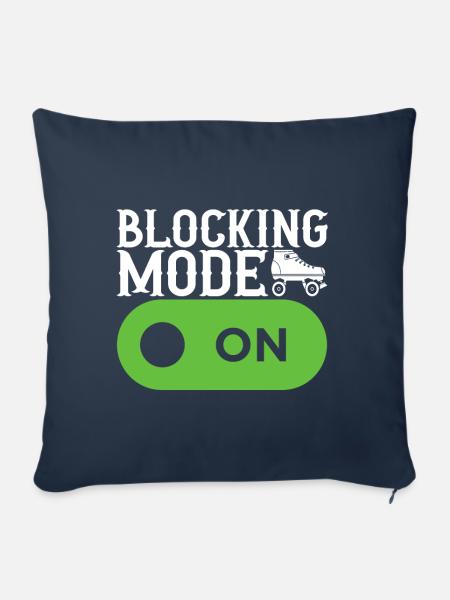 Roller Derby - Sofakissen mit Füllung 45 x 45 cm - Navy