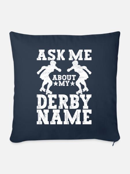 Roller Derby - Sofakissen mit Füllung 45 x 45 cm - Navy