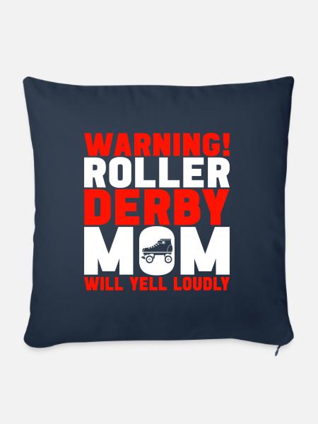 Roller Derby - Sofakissen mit Füllung 45 x 45 cm - Navy