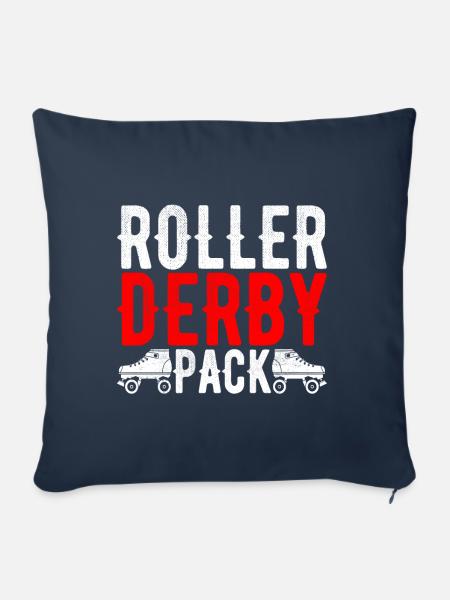 Roller Derby - Sofakissen mit Füllung 45 x 45 cm - Navy