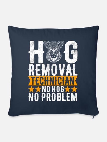 Jäger Wildschwein Jagen - Sofakissen mit Füllung 45 x 45 cm - Navy