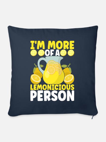 Limonade Limonadenstand - Sofakissen mit Füllung 45 x 45 cm - Navy