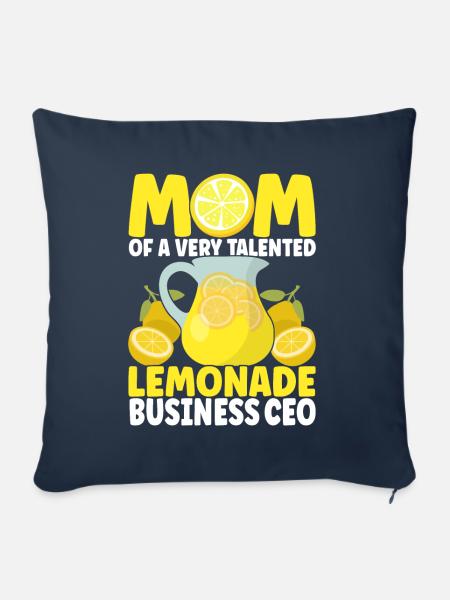 Limonade Limonadenstand - Sofakissen mit Füllung 45 x 45 cm - Navy