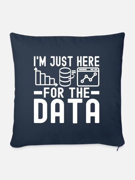 Data Science Datenanalyst - Sofakissen mit Füllung 45 x 45 cm - Navy