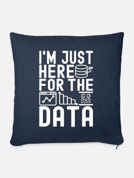 Data Science Datenanalyst - Sofakissen mit Füllung 45 x 45 cm - Navy