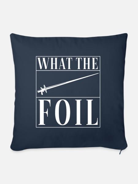 Fechten Fechtsport - Sofakissen mit Füllung 45 x 45 cm - Navy