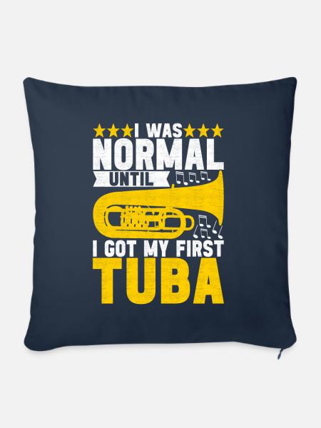 Tuba Tubist - Sofakissen mit Füllung 45 x 45 cm - Navy