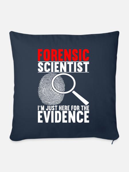 Forensik Forensiker - Sofakissen mit Füllung 45 x 45 cm - Navy