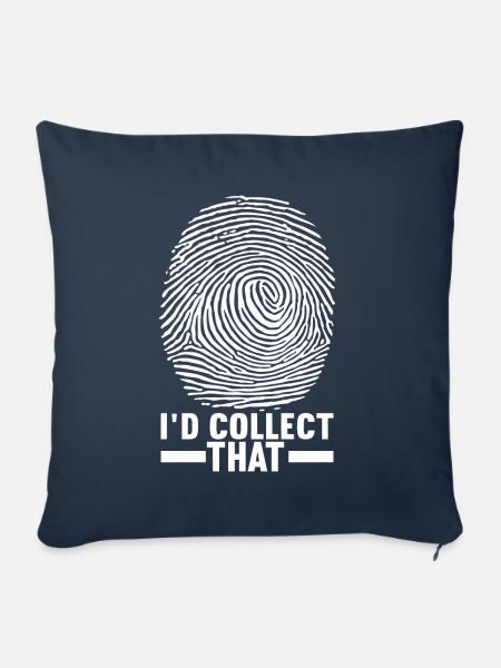 Forensik Forensiker - Sofakissen mit Füllung 45 x 45 cm - Navy