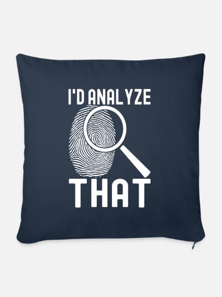 Forensik Forensiker - Sofakissen mit Füllung 45 x 45 cm - Navy