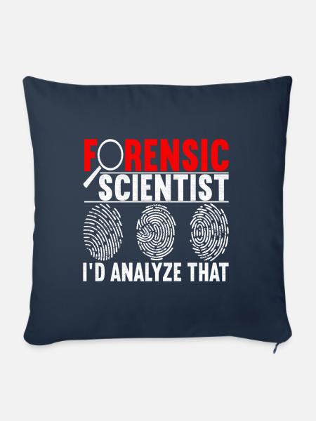 Forensik Forensiker - Sofakissen mit Füllung 45 x 45 cm - Navy