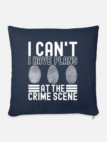 Forensik Forensiker - Sofakissen mit Füllung 45 x 45 cm - Navy
