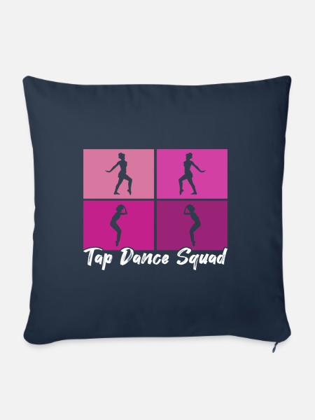 Stepptanz Stepptänzer - Sofakissen mit Füllung 45 x 45 cm - Navy