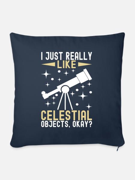 Atronome Astronomie - Sofakissen mit Füllung 45 x 45 cm - Navy