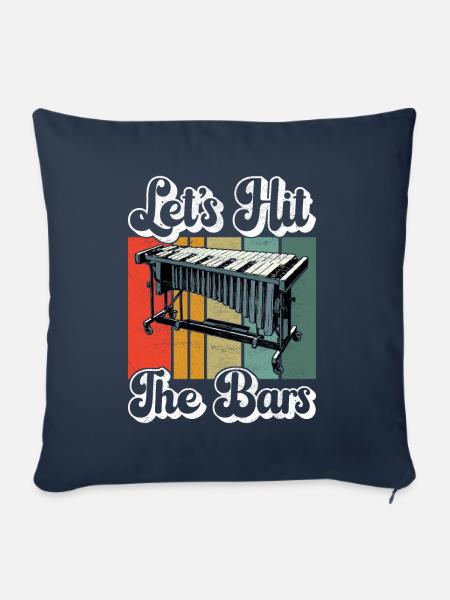 Vibraphon Vibraphonist - Sofakissen mit Füllung 45 x 45 cm - Navy
